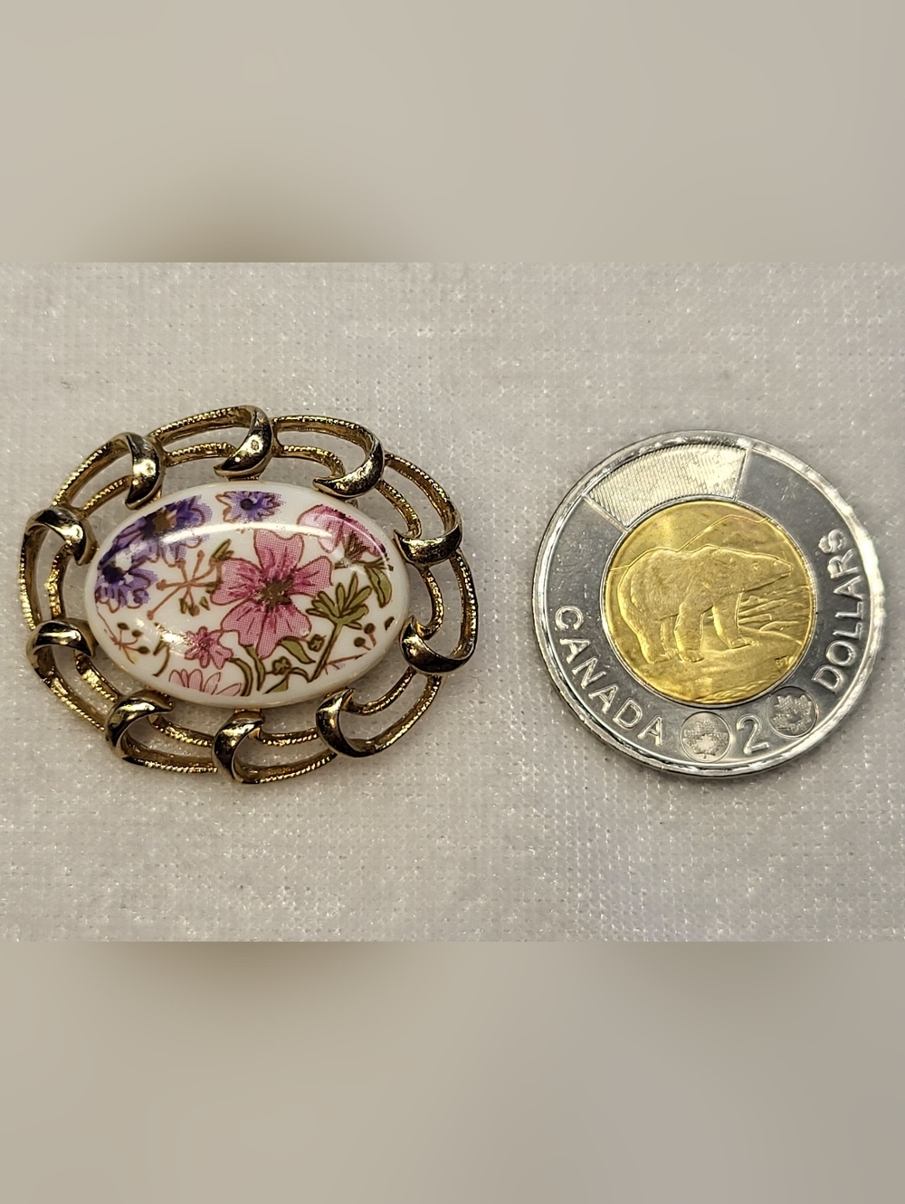 Vintage 60s Sarah Coventry Floral Brooch / Pin - Picture 3 of 3